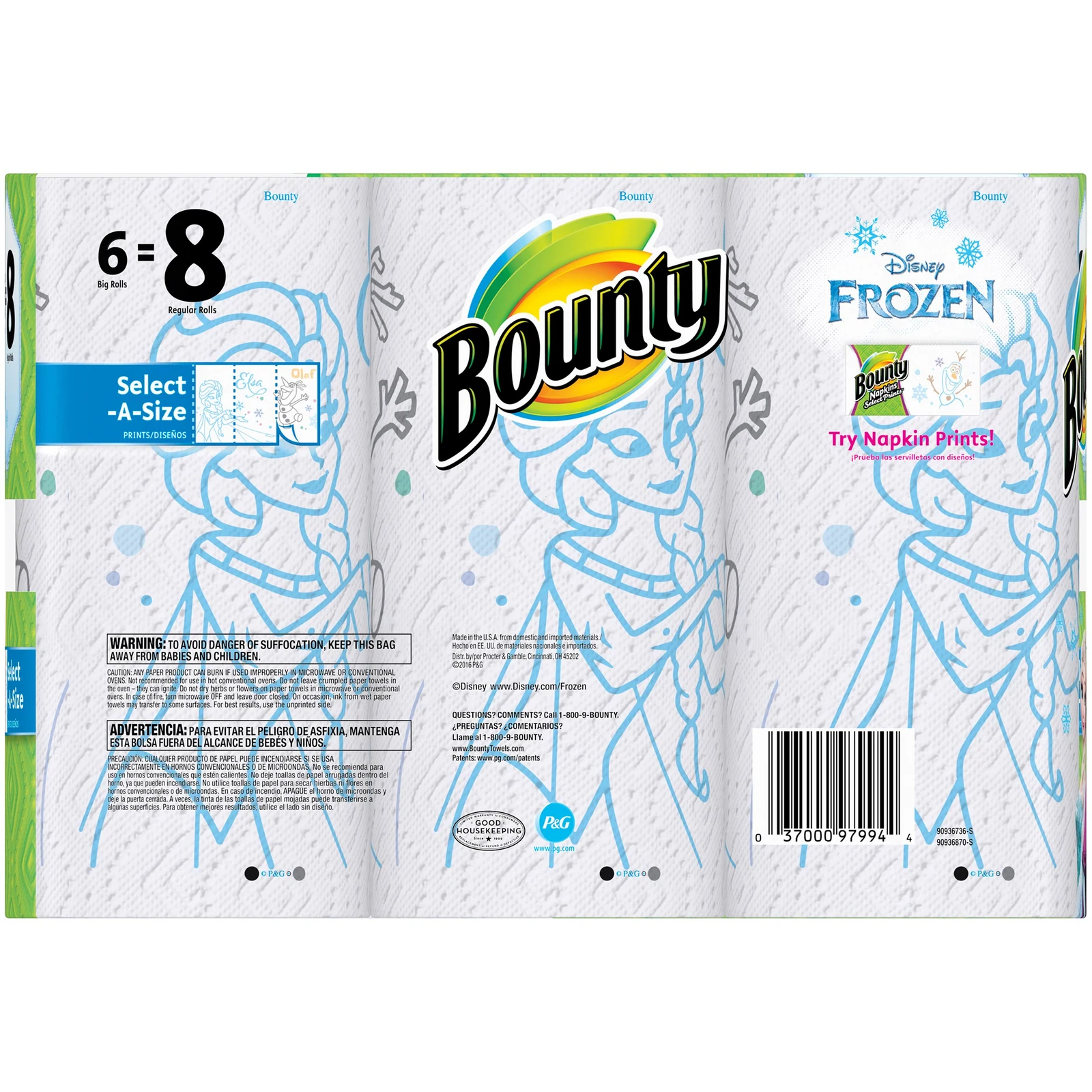 Printed paper-towel product