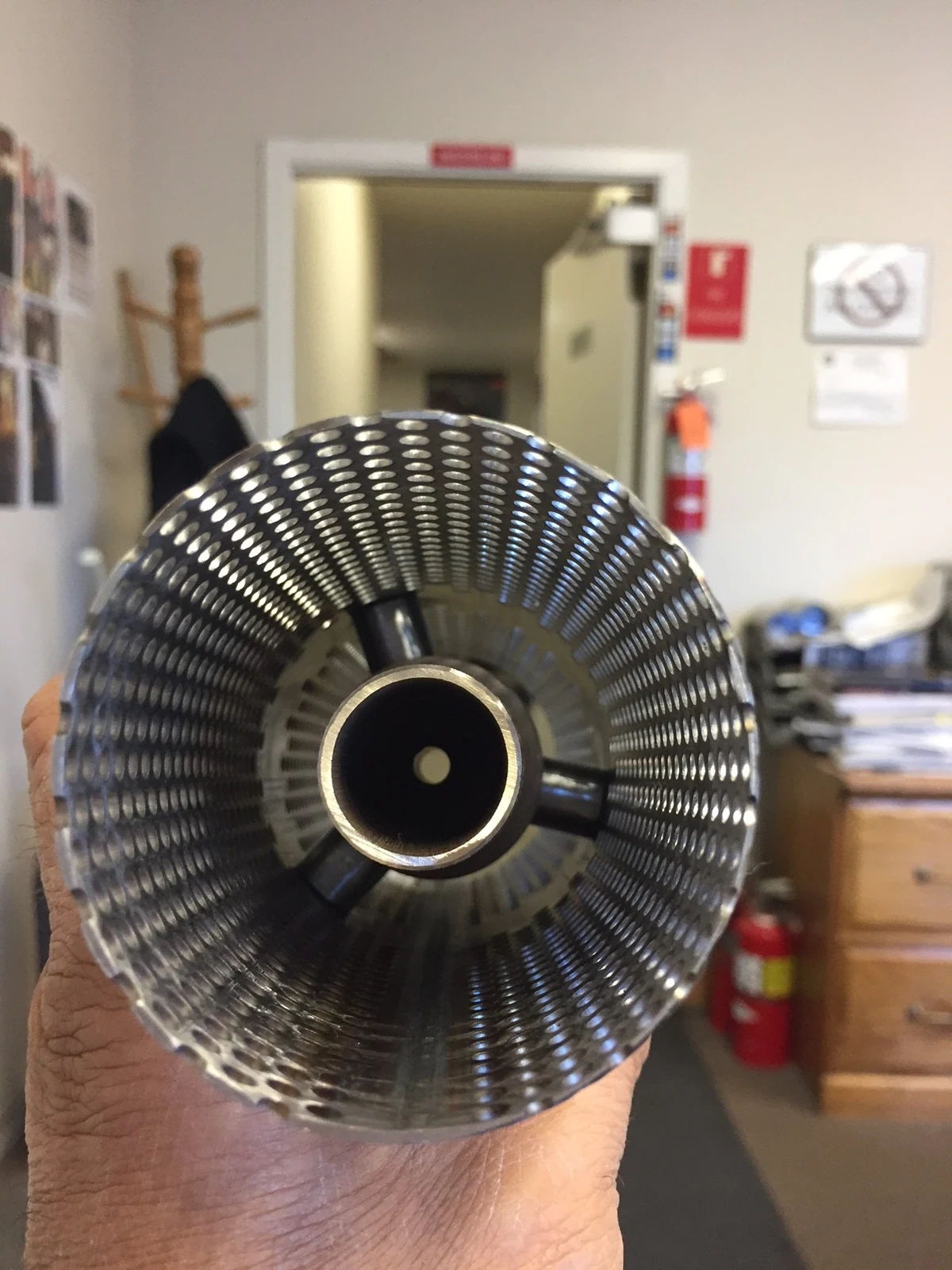 End cap — face view