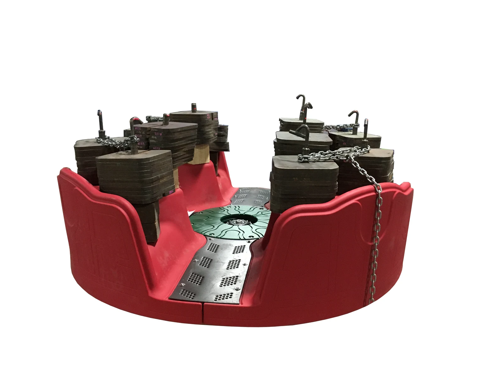 Full-product structural validation with distributed test weights