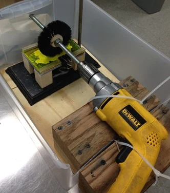 Brush-based cleaning approach