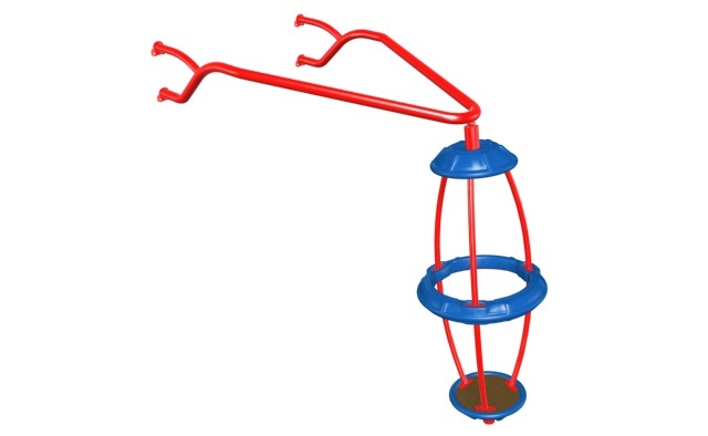Playcraft Gyro-Pod Spinner with a suspended red and blue pod